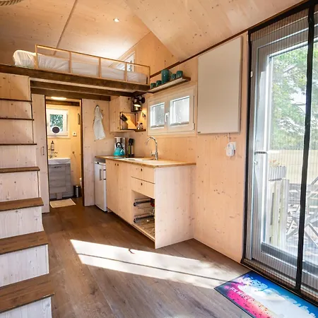 Tiny House Auf Der Alpaka Farm 팜스테이 *